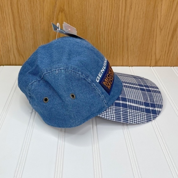 Vintage Disney Mickey Mouse Denim Strapback Hat - Picture 2 of 9